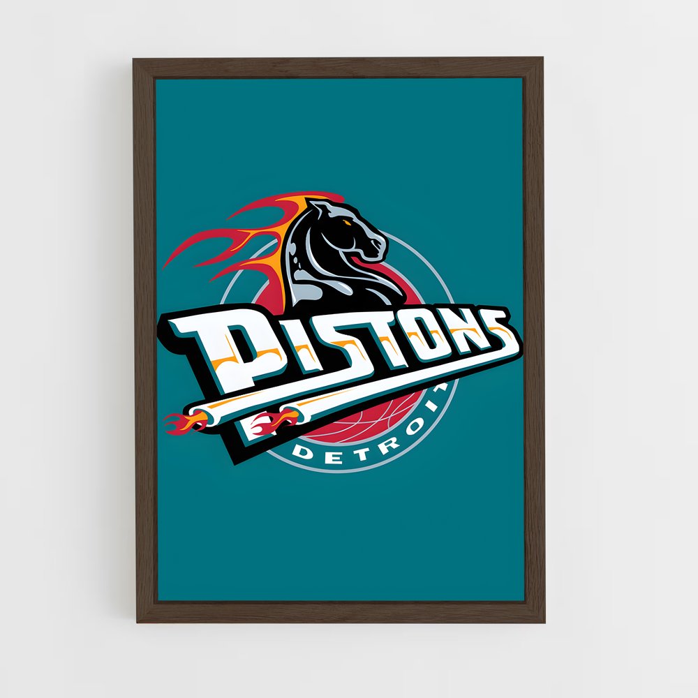 Poster Pistons Power – affiche Basketball (vue 5)